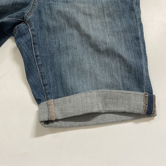 NWT Duluth Trading DuluthFlex Jean Shorts Midrise Bermuda Denim Womens Size 8 - Picture 4 of 8